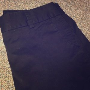 Navy blue J. Crew cafe trouser